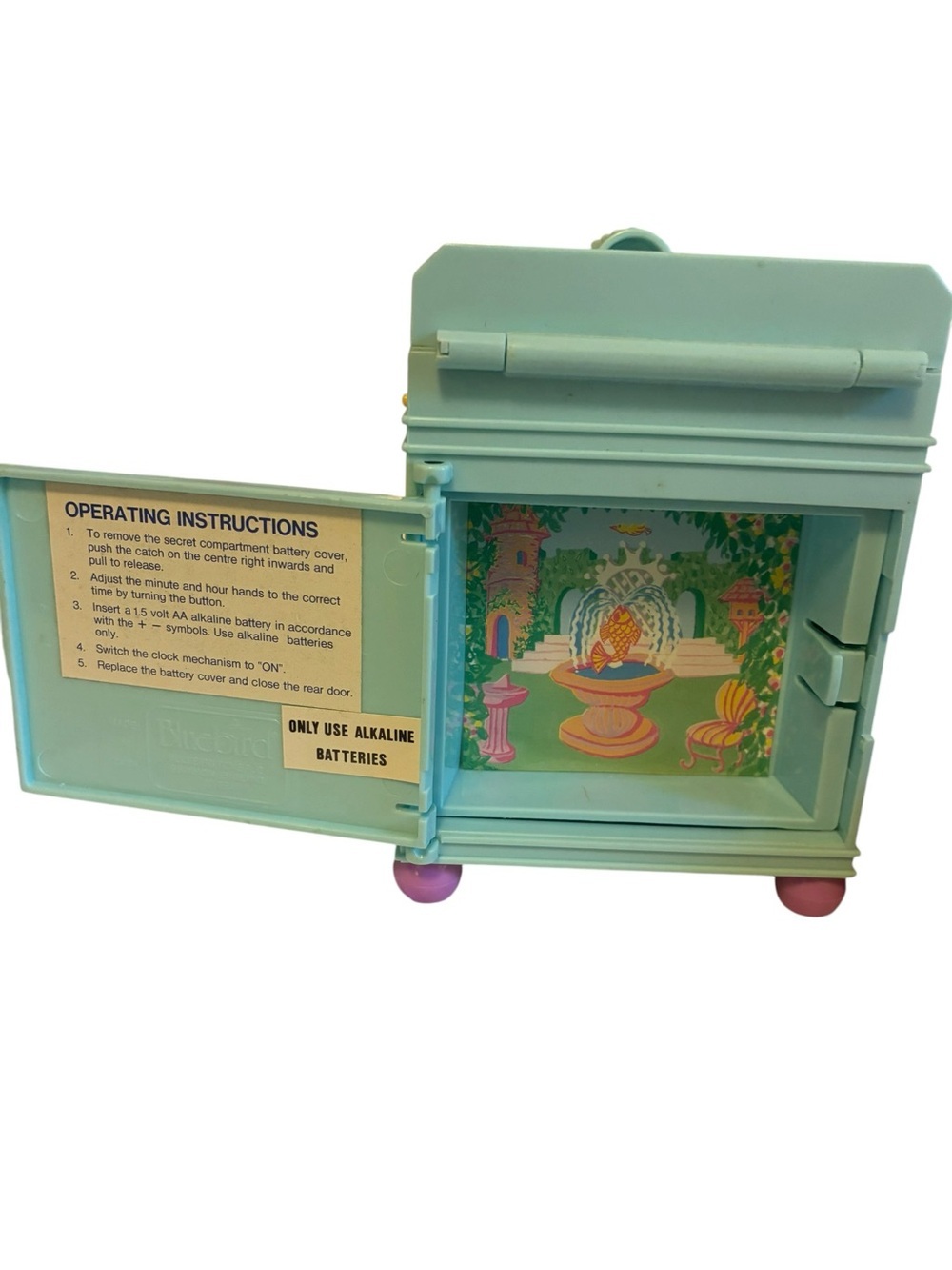 Polly Pocket 1991 Fun Time Bluebird Clock WORKS - Picture 6 of 7